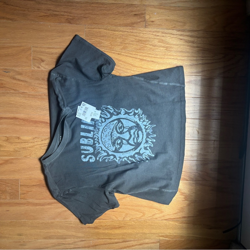 American Eagle Outfitters Gray Short Sleeve Tee